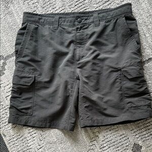The North Face Gray Cargo Shorts with Elastic Waistband